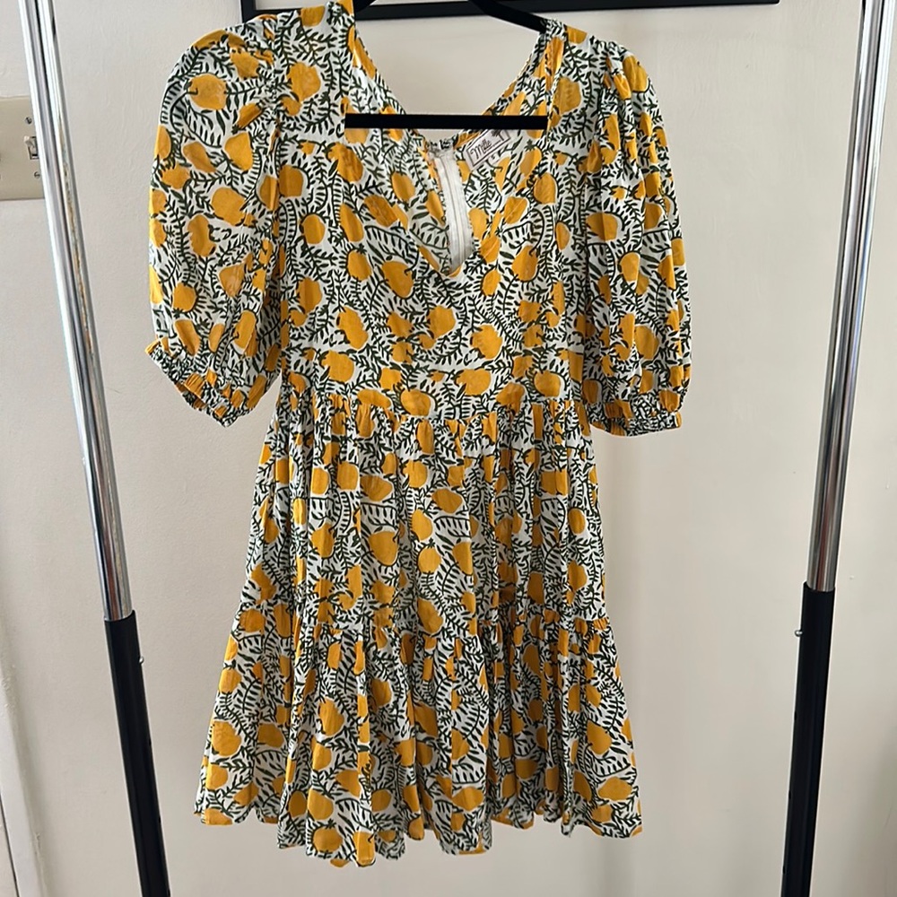 Like new lemon dress by MILLE resort and travel